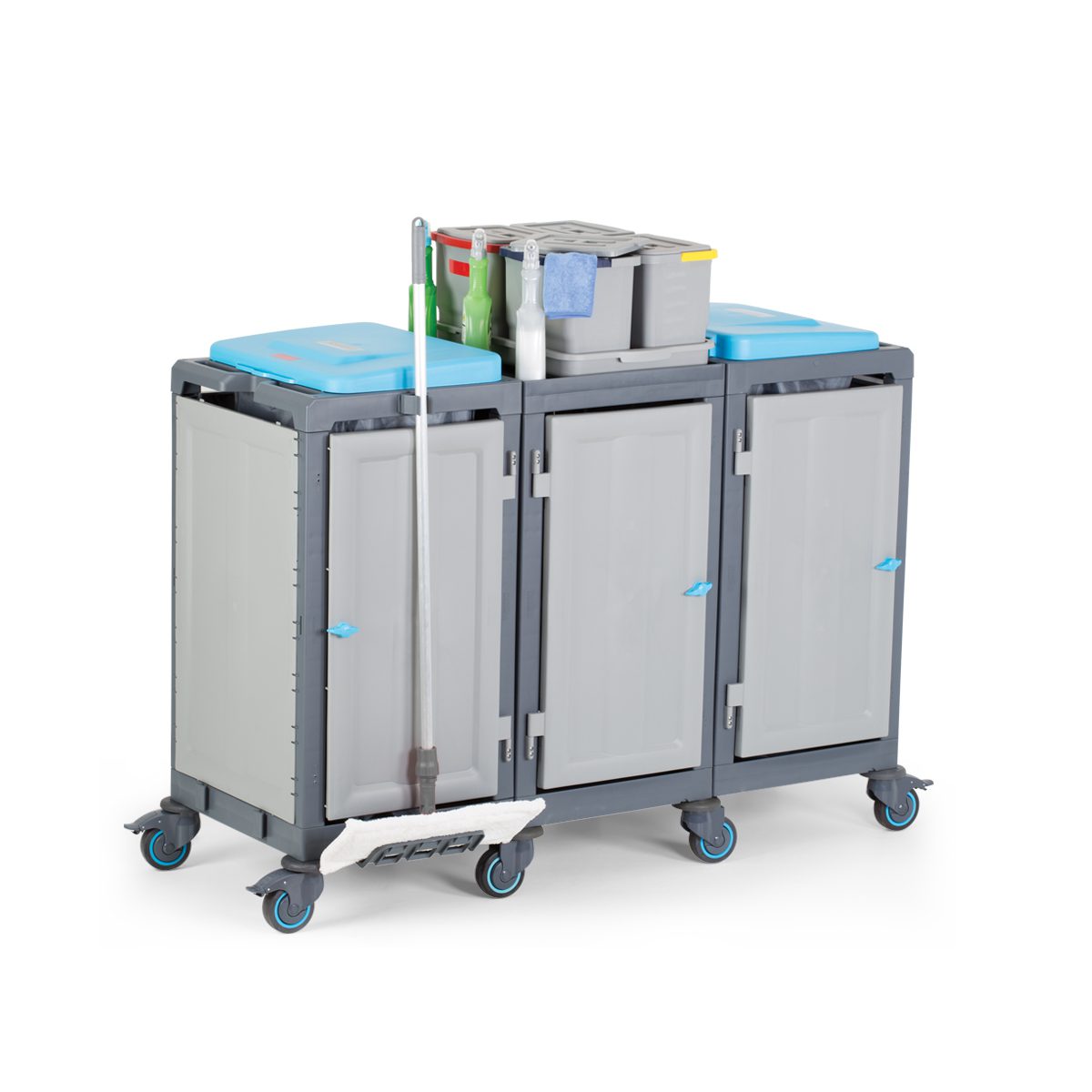 Carucior curatenie cu doi saci PROCART 354