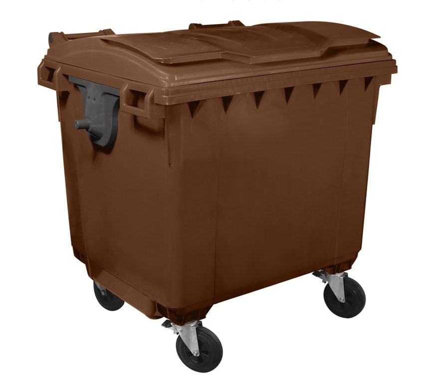 Container 1100L cu capac plat