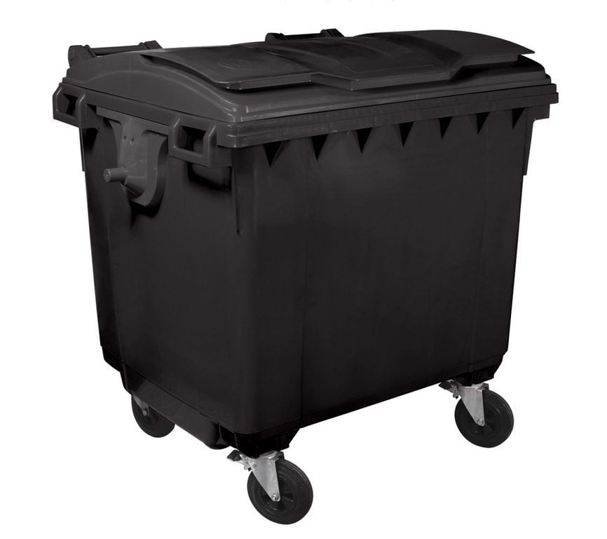 Container 1100L cu capac plat