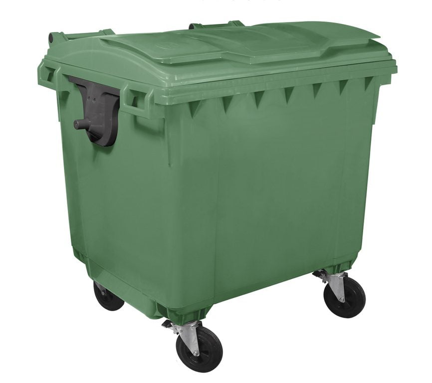 Container 1100L cu capac plat